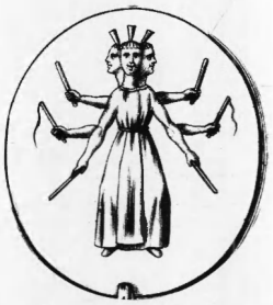 Геката на гностических геммах, loannis Macarii, Abraxas seu Apistopistus... 1657.