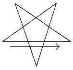 Перевернутая призывающая пентаграмма Воздуха