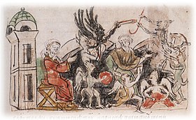 Файл:Бесовское игрище с сопелями, бубнами и гуслями в келье черноризца Исакия.jpg