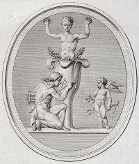 Гиацинт, превращающийся в цветок, Огюстен Сент-Обен, 1770—1780 гг. 