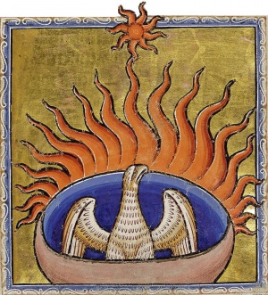 Phoenix detail from Aberdeen Bestiary.jpg