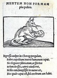 Изображение волка как человекоубийцы из Аугсбурга, 1531 г.