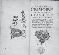 «Великий гримуар», издание XVIII века