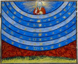 Небесные сферы, иллюстрация из «Книги о небе и мире» Николя Орема, 1377