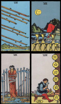 Восьмерки в Таро Уэйта